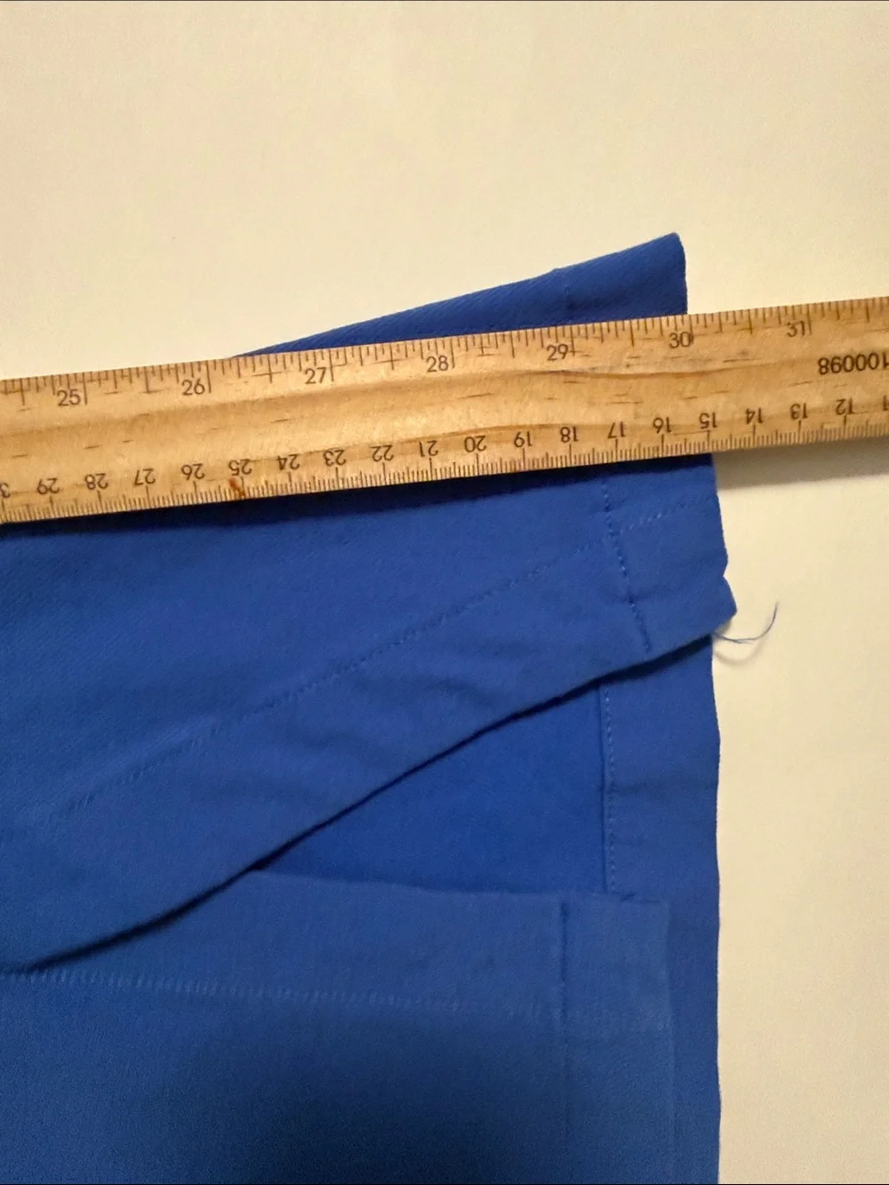 Free People Real Deal Slit Flare pants w/vibrant blue color distinct hem slits.
